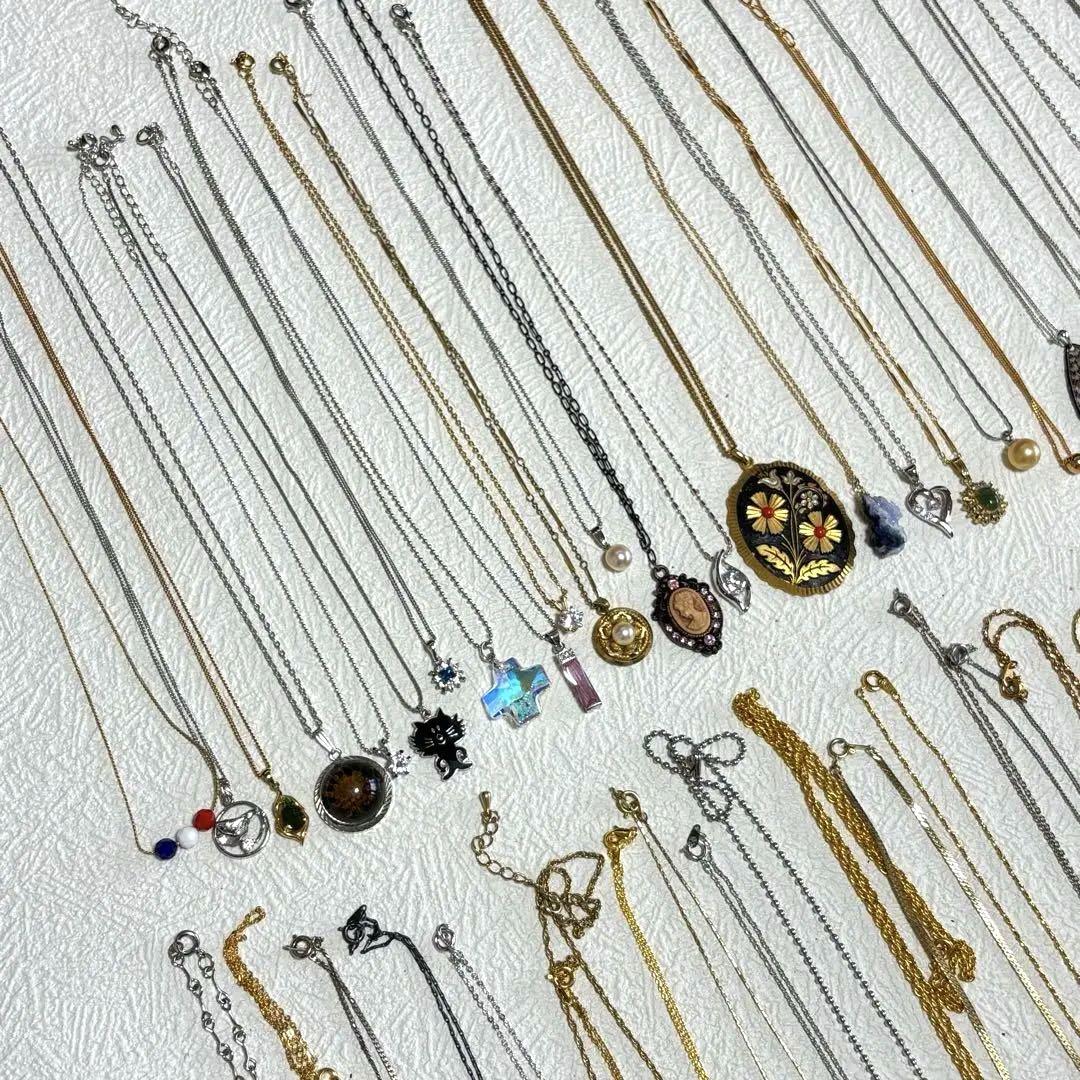 （H）ゴールド　シルバー　ネックレス　まとめ売り　大量 128本