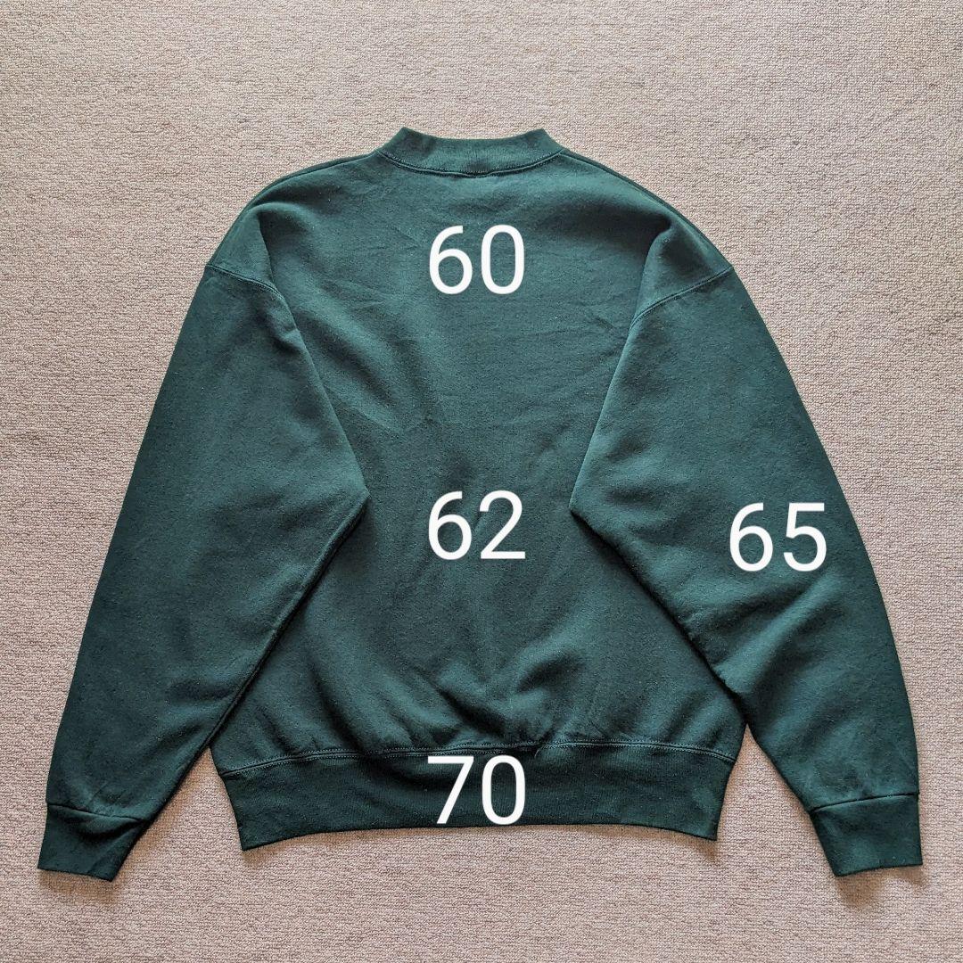 美品 90s BVD スウェット USA製 XL ブランク グリーン 古着