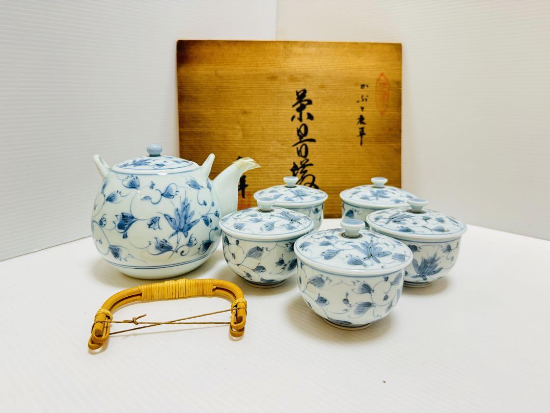 有田焼　茶道具　かぶと急須セット　湯呑み　新品未使用　茶道具