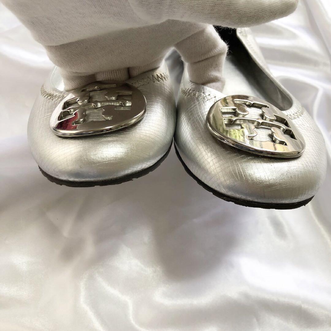 【美品】トリーバーチ　フラットパンプス　ゴールド　バレエシューズ