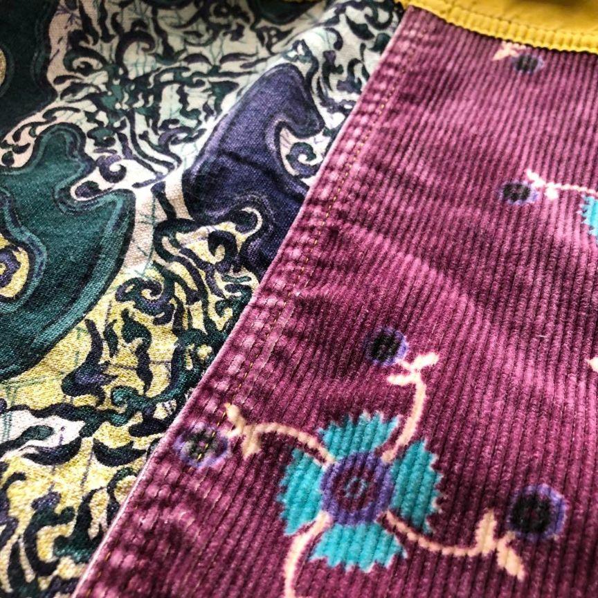 OXBOW 総柄　マルチカラー　ジャケット フランス製　ユーロ古着 OXBOW 総柄 マルチカラー ジャケット フランス製 ユーロ古着