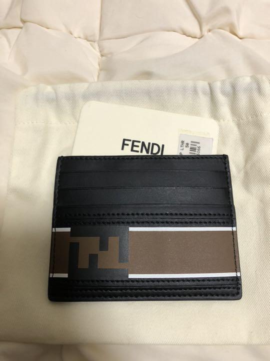 カードケース・名刺入れ FENDI AIR FORCE BILE LEATHER CARD HOLDER FENDI フェンディ カードホルダー カードケース 名刺入れ レザー