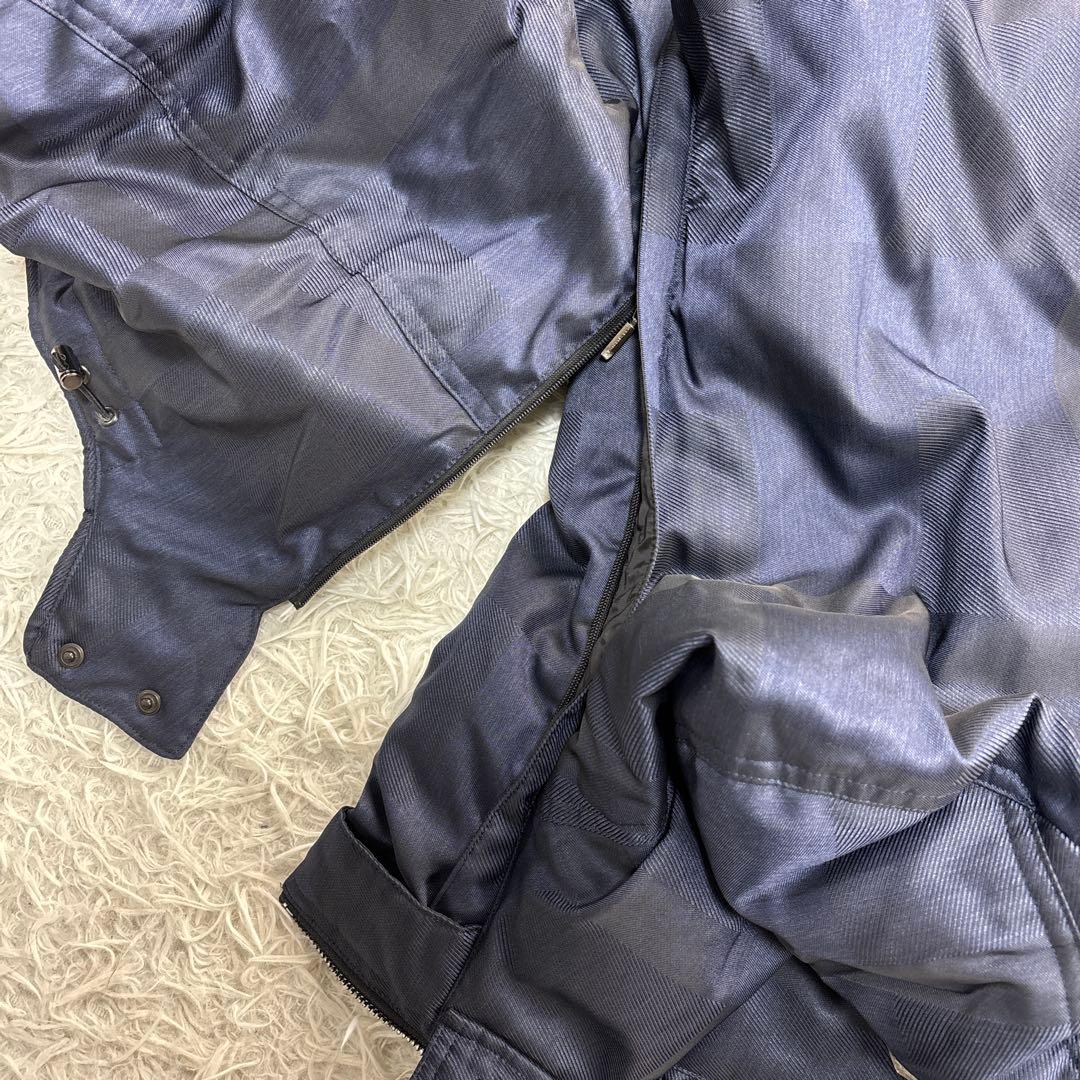 未使用級★ブラックレーベルクレストブリッジ ダウンコート 紺 チェック LL位 未使用級★ブラックレーベルクレストブリッジ ダウンコート 紺 チェック LL位