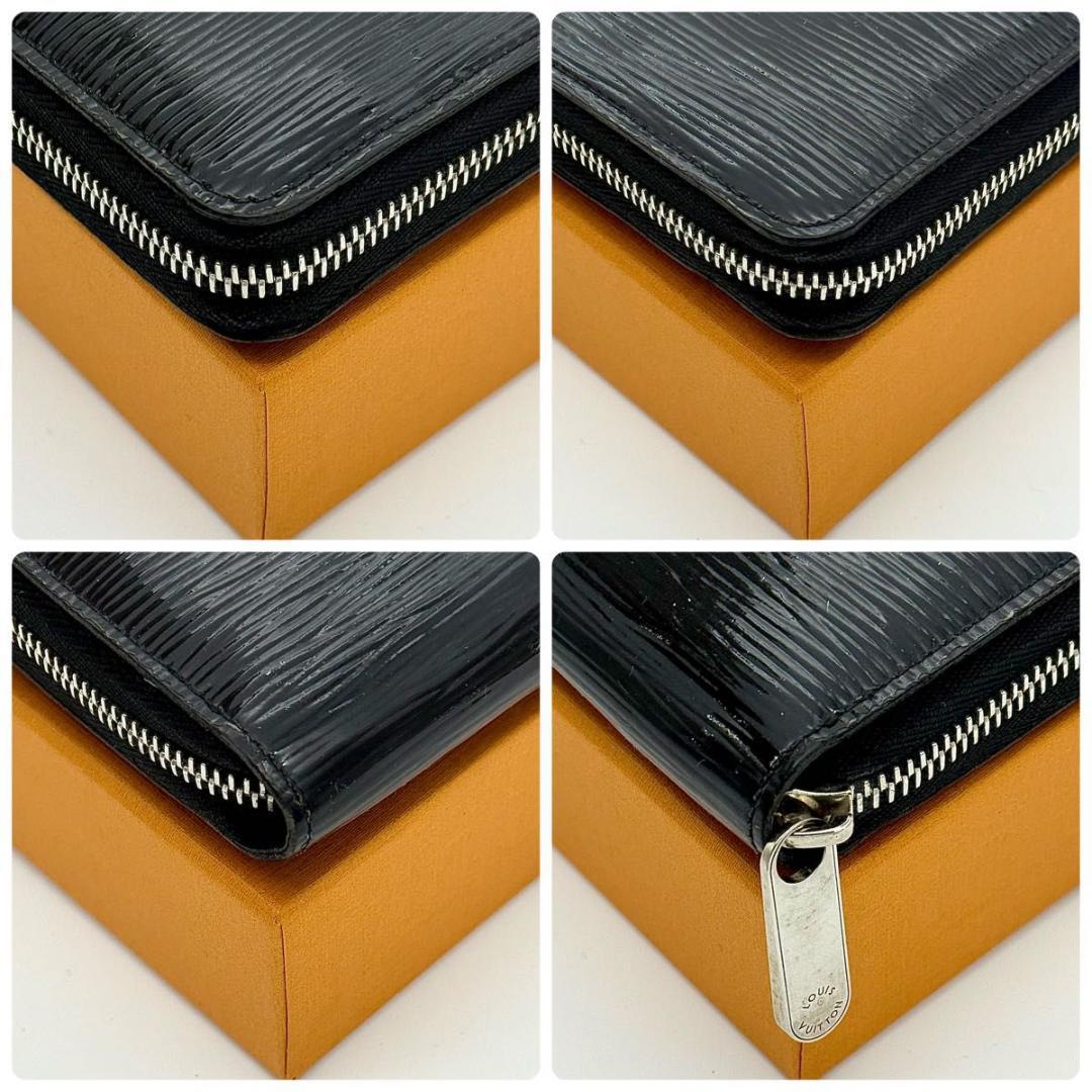 ルイヴィトン【最高級美品】エピ エレクトリック ノワール ジッピーウォレット