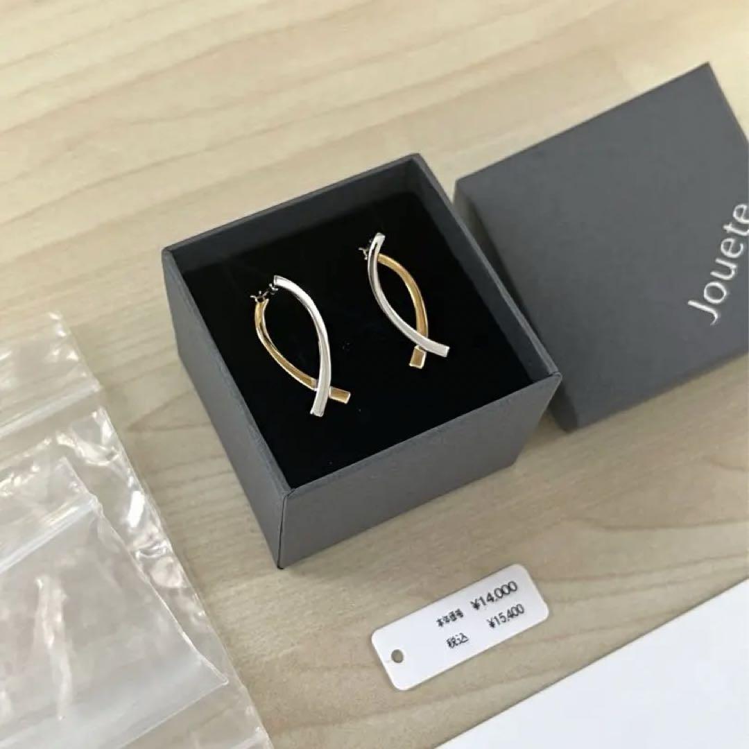 jouete シルバー×ゴールド コンビカラーサークルピアス　★07512800 jouete シルバー×ゴールド コンビカラーサークルピアス ☆07512800