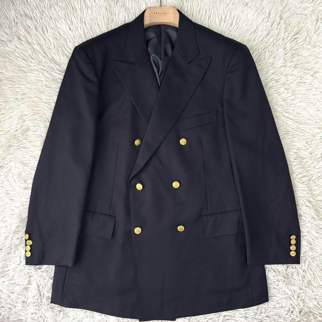 美品 超希少3L相当 ジェイプレス 1930's ダブル 紺ブレ ブレザー 美品 超希少3L相当 ジェイプレス 1930's ダブル 紺ブレ ブレザー