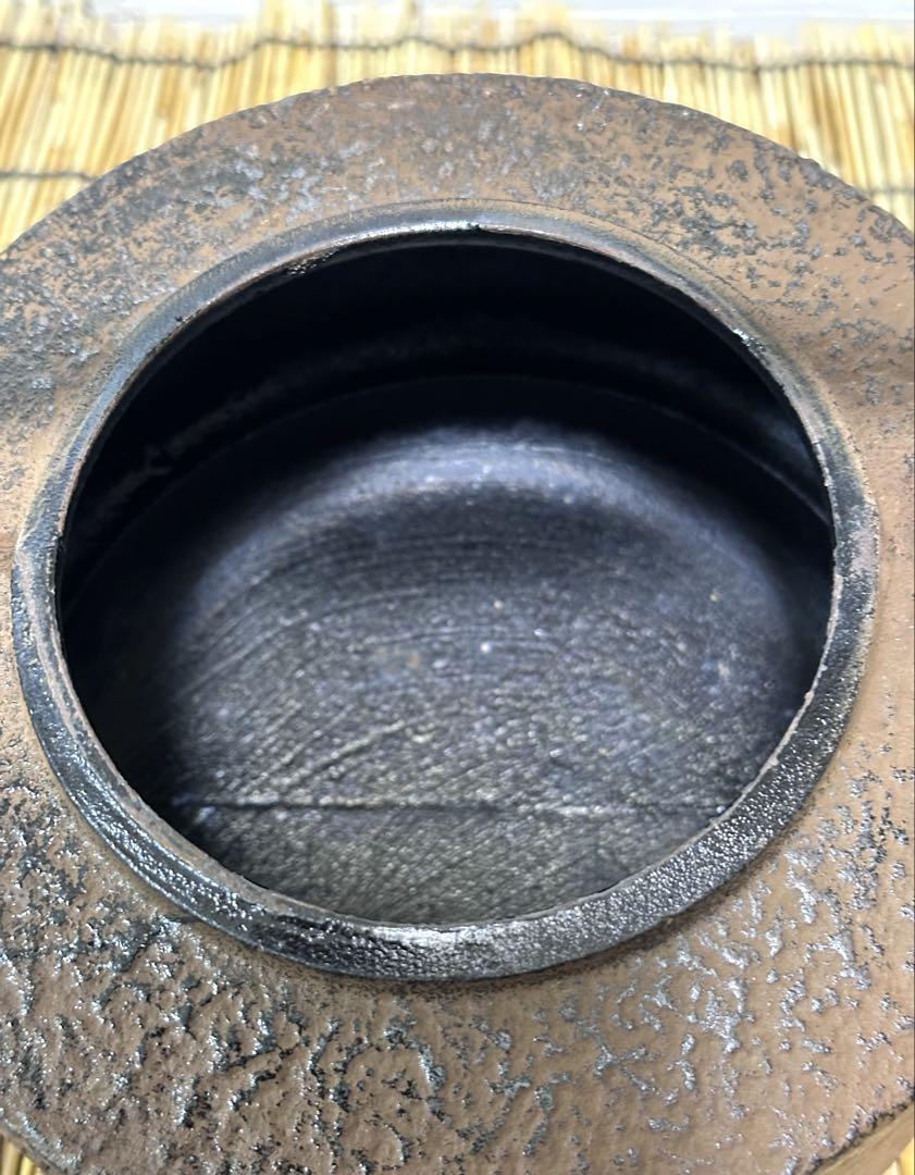 ほぼ未使用品、美品　南部運南堂 鍋元 楓紋様 南部鉄瓶　南部鉄器　調理器具