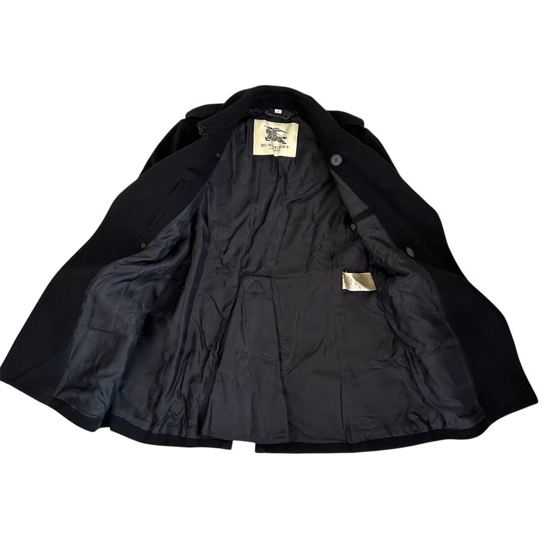 BURBERRY LONDON ウールカシミア ナポレオン ピーコート