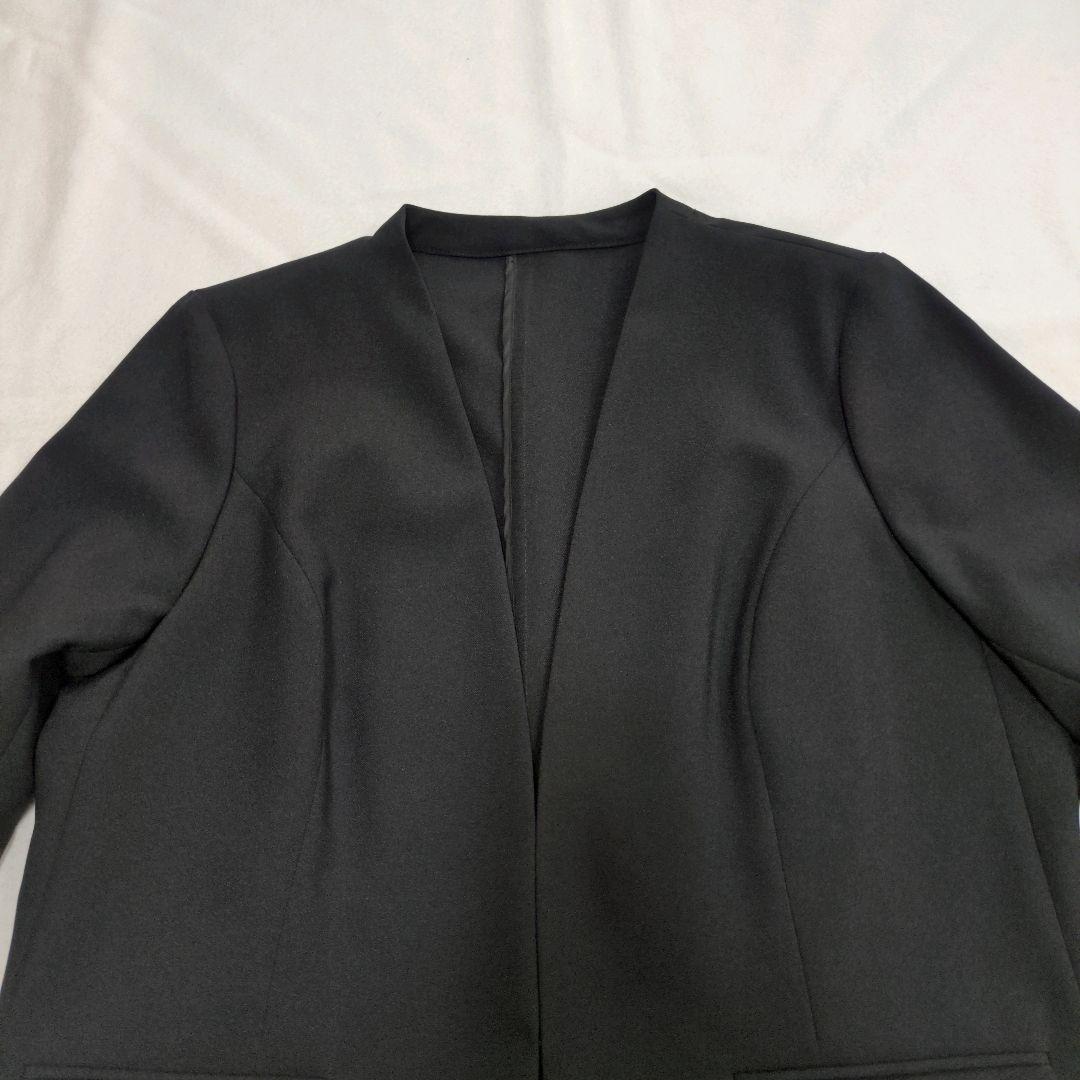 エヌ ニッセン【大きいサイズ・未使用品】スカートスーツ ノーカラー ビジネス