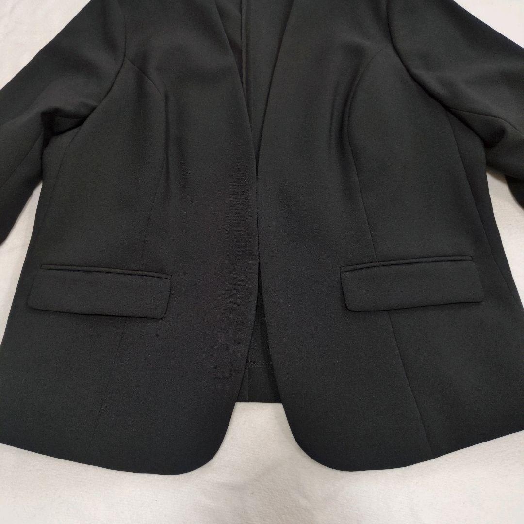 エヌ ニッセン【大きいサイズ・未使用品】スカートスーツ ノーカラー ビジネス