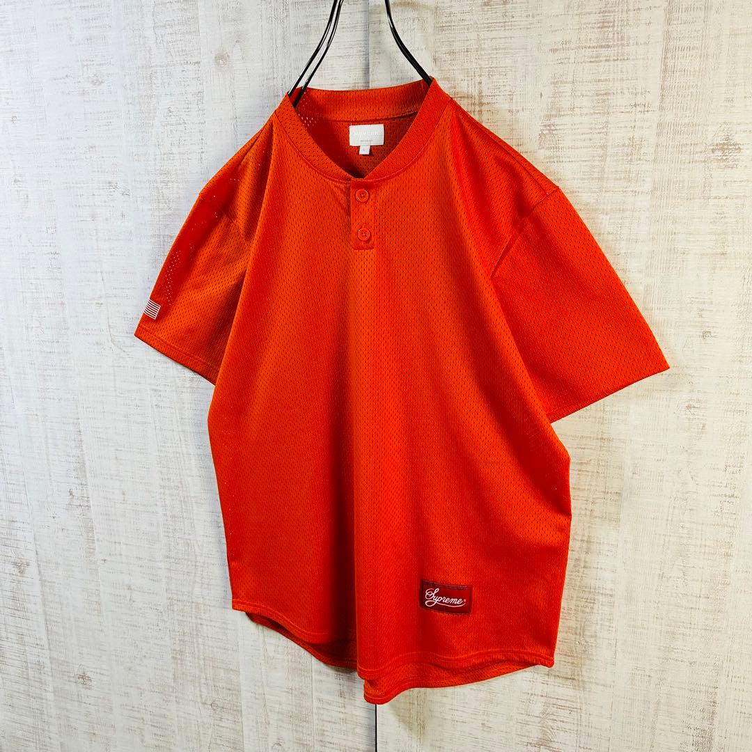 スタイルズ(STYLES) 【即完売品】Supreme 半袖 メッシュ ヘンリー