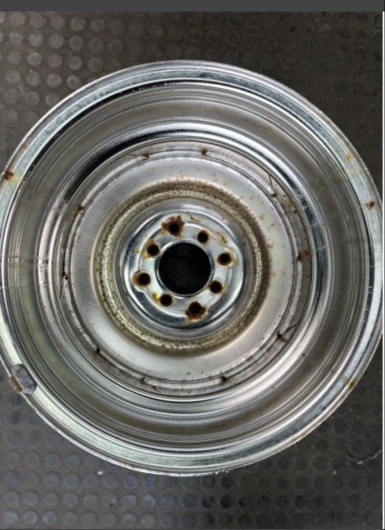 Y　引取　メッキ社外スチールホイール アメリカ製　15×7J 4本セット