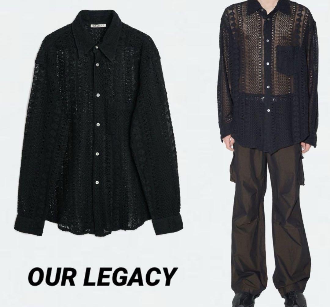 our's モーガン蔵人着用 our legacy coco shirt 黒44