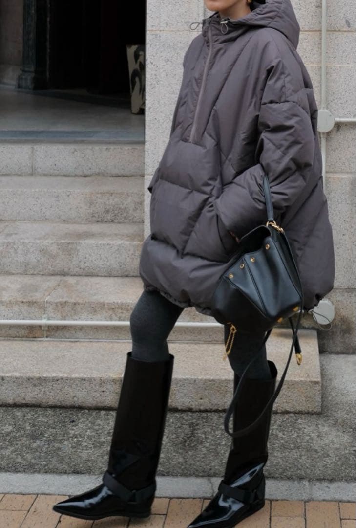 MACHATT アノラックダウンコート グレー