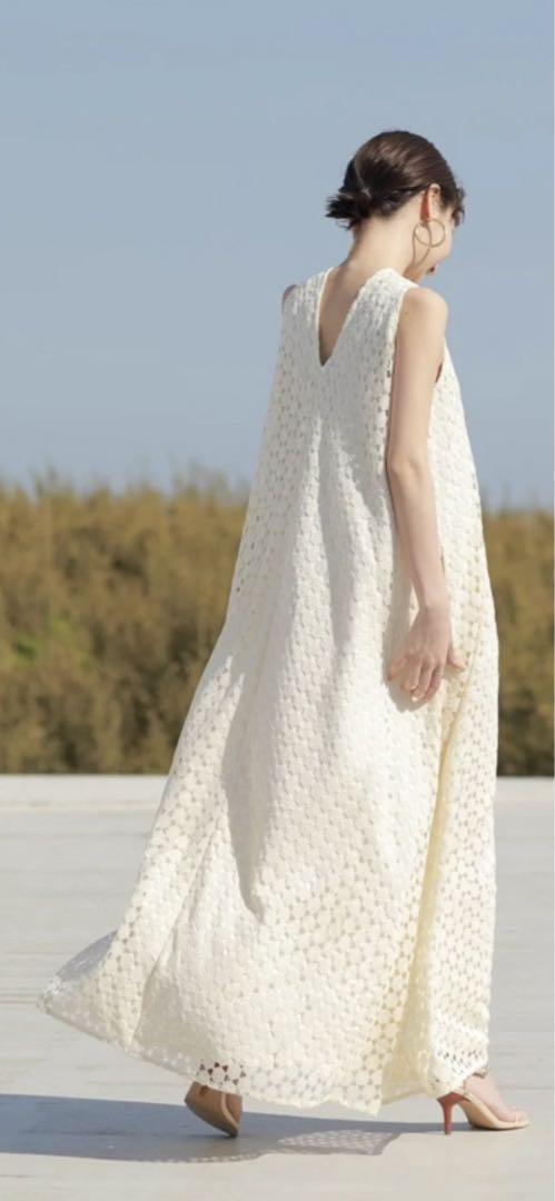 【特別送料無料！】 ローレン louren geometry lace dress ワンピース