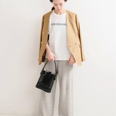 新品 フレンチリネンツイルWブレストジャケット SIZE 36カーキ