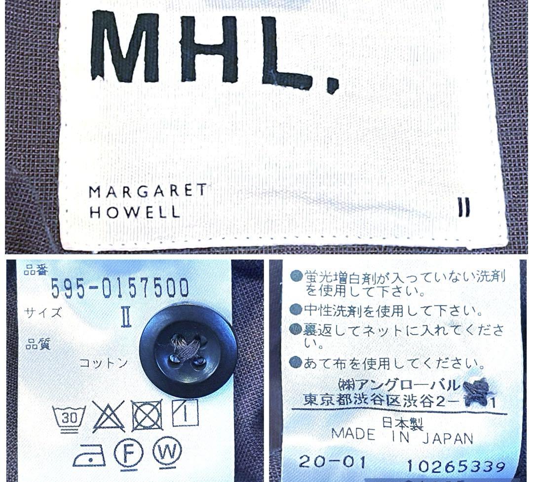 海外通販サイト ブランド 希少サイズ 近年】マーガレットハウエル シャツワンピース 半袖 ワンピース