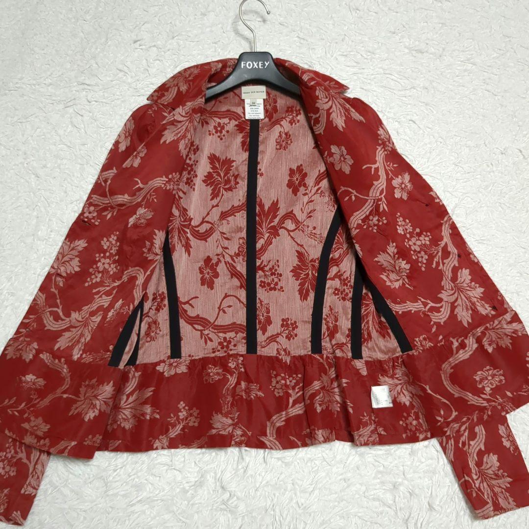 半額満載！スーパーSALE グランドセール！ 美品 ドリスヴァンノッテン 38 総柄 花 ジャケット ジャケット・アウター
