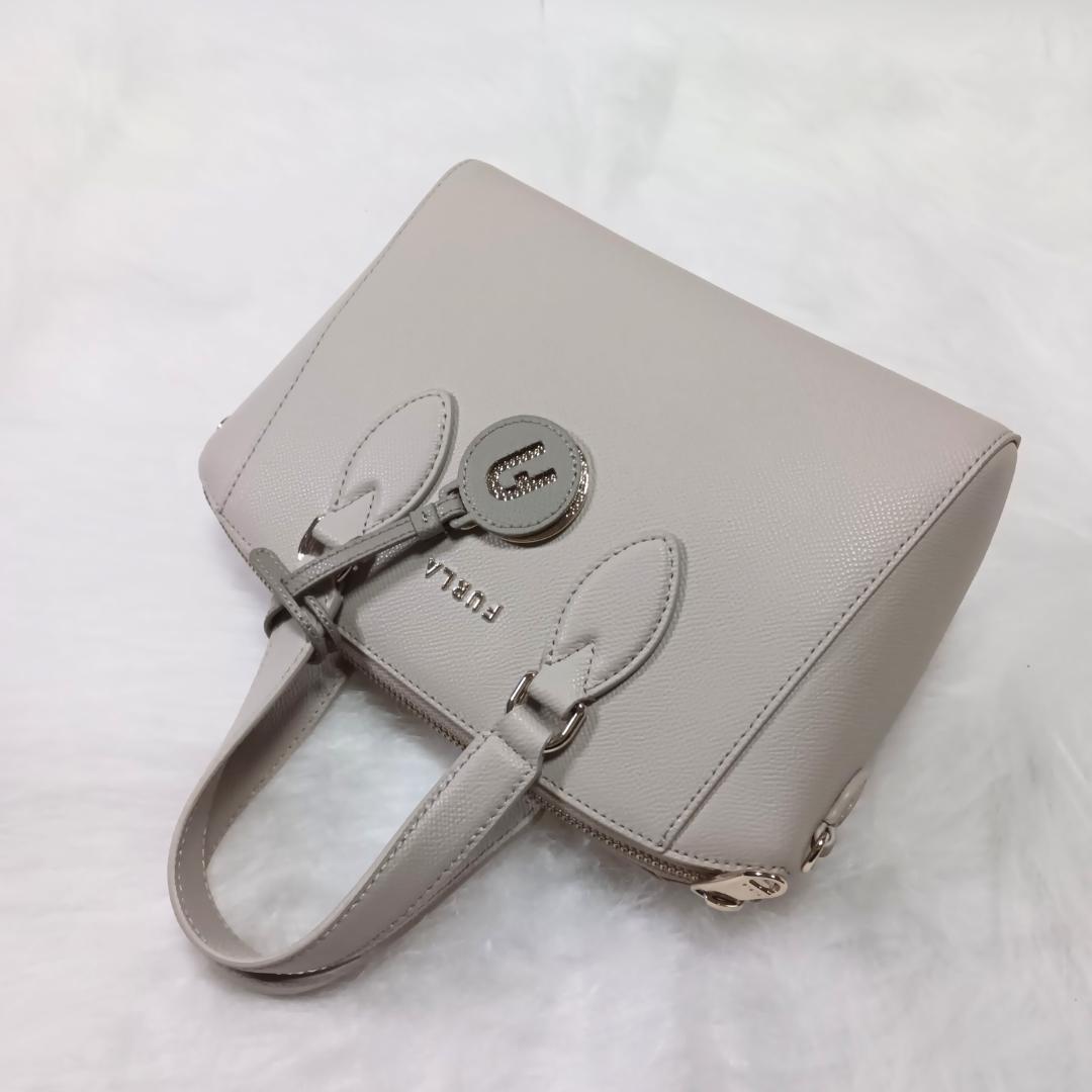 【新品同様】フルラ ミネルヴァ ミニ サッチェル 2WAY ハンドバッグ
