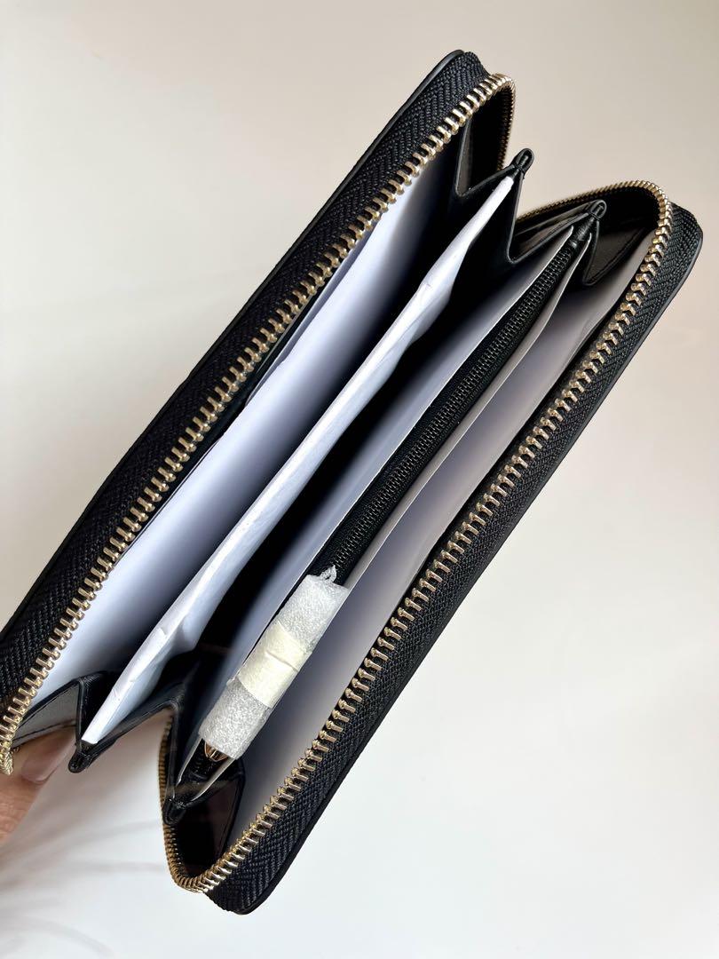 【新品未使用保管品】kate spade 長財布 バイカラーブラック/ベージュ