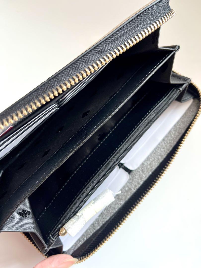 【新品未使用保管品】kate spade 長財布 バイカラーブラック/ベージュ