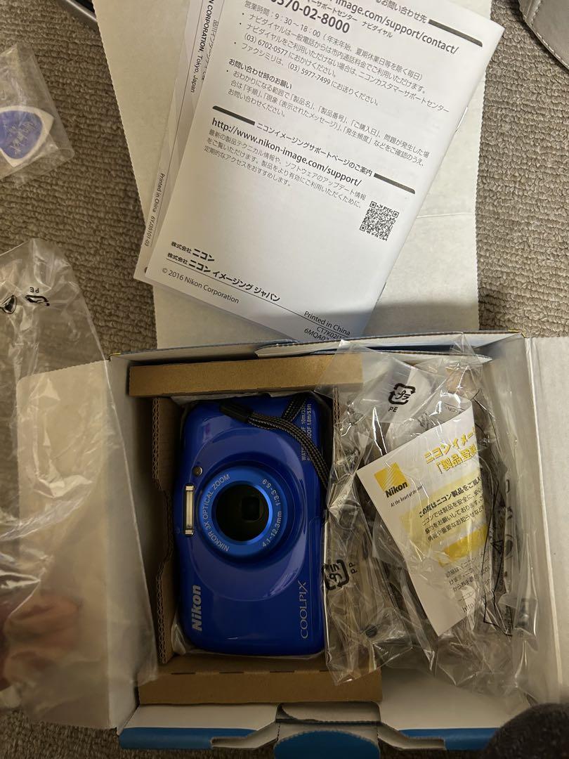 限定セール -SALE Nikon COOLPIX 青(美品) W100 デジタルカメラ