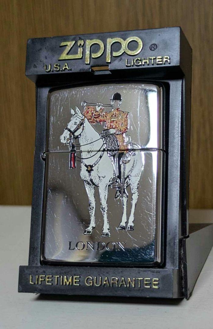 Zippo ライター ロンドンの騎馬兵 1995年製