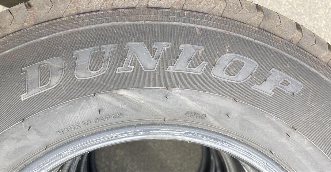 新車剥がし　DUNLOP 195/80R15 19年製　【シャ-54 ②】