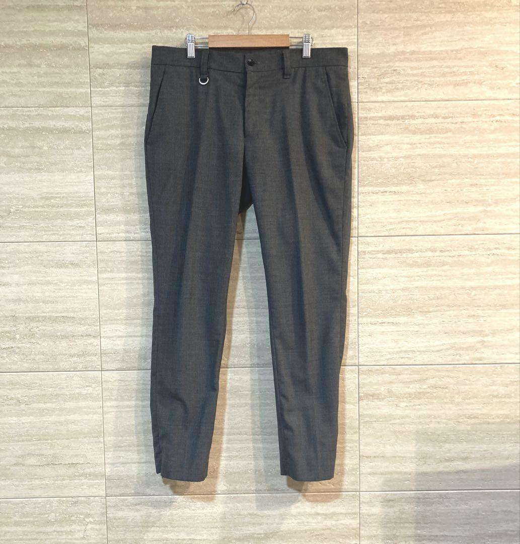 SOPHNET. ソロテックス ストレッチ スラックス ウール混 裾