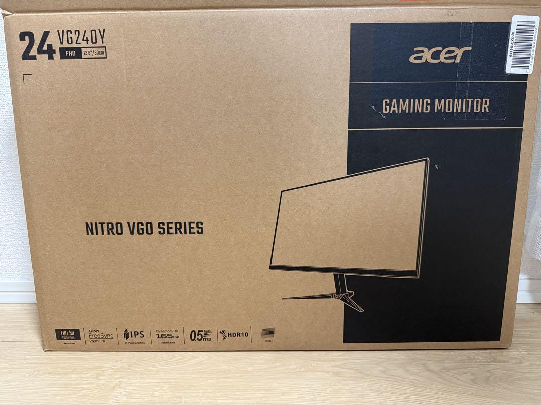 【美品】ACER VG240Y sbmiipfx 23.8インチゲーミングモニタ