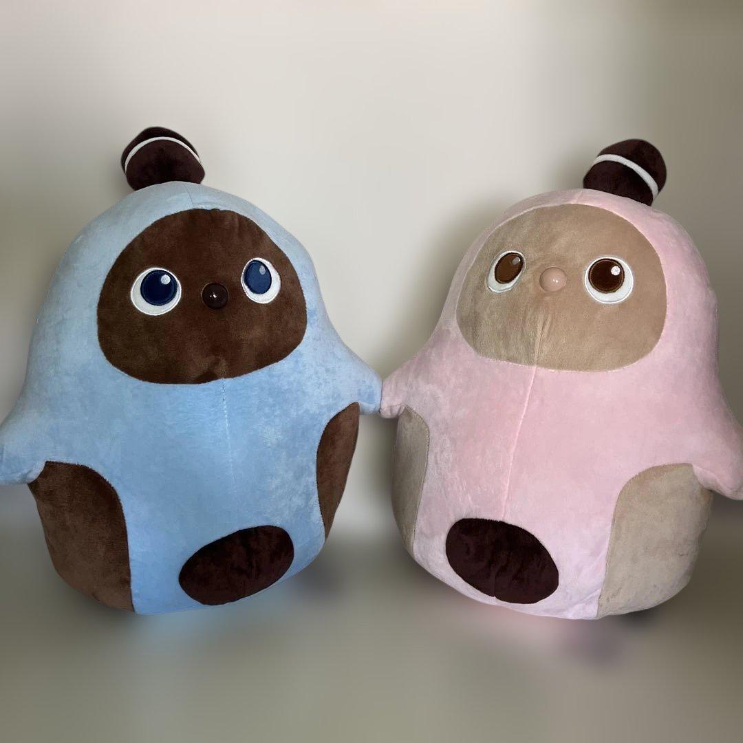 ✳ふわころLOVOT ぬいぐるみ BIG ライトブルー ライトピンク 全２種✳ ふわころLOVOT ぬいぐるみBIG 全2種 - メルカリ