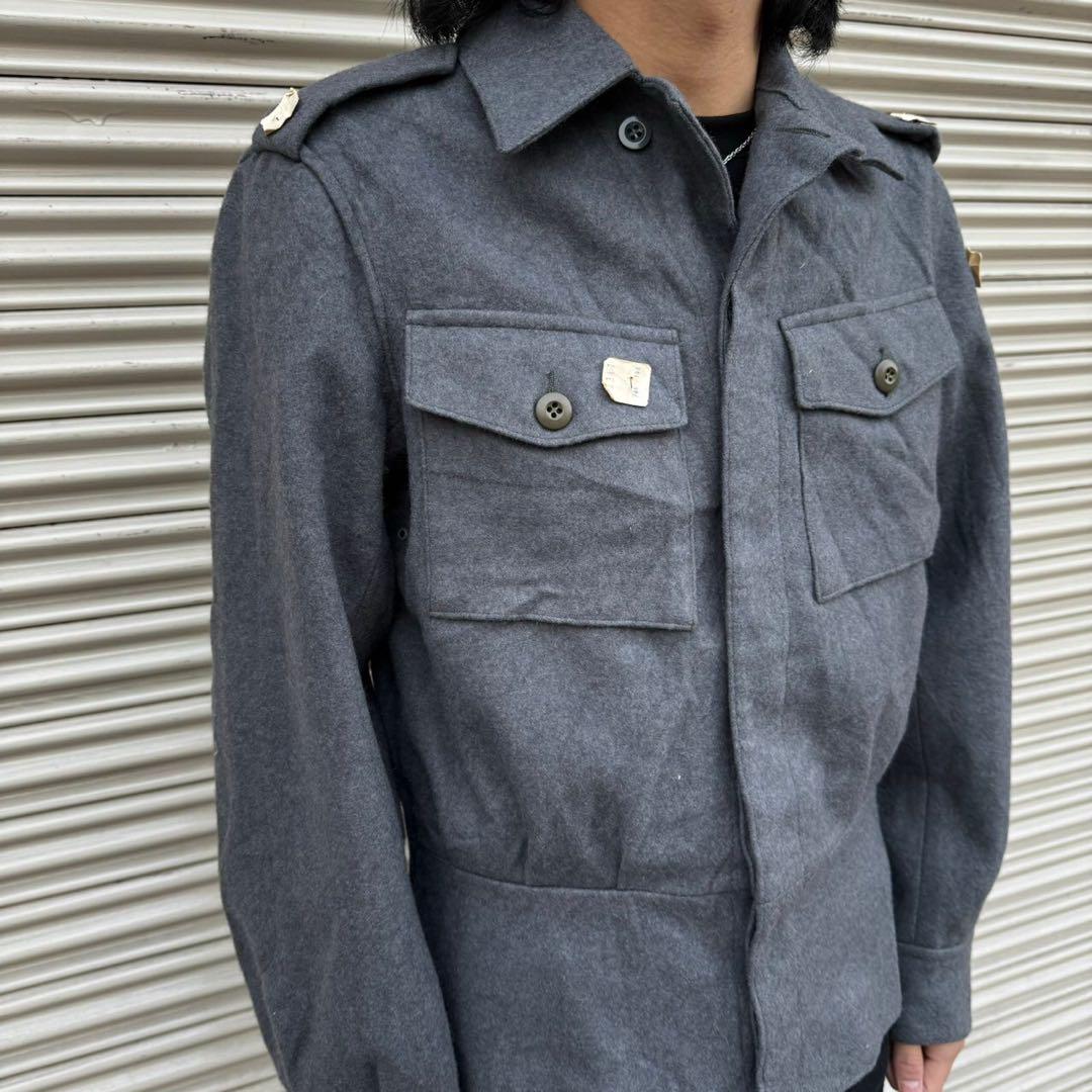 デッドストック 80s フィンランド軍 実物 M65 ウールジャケット グレー