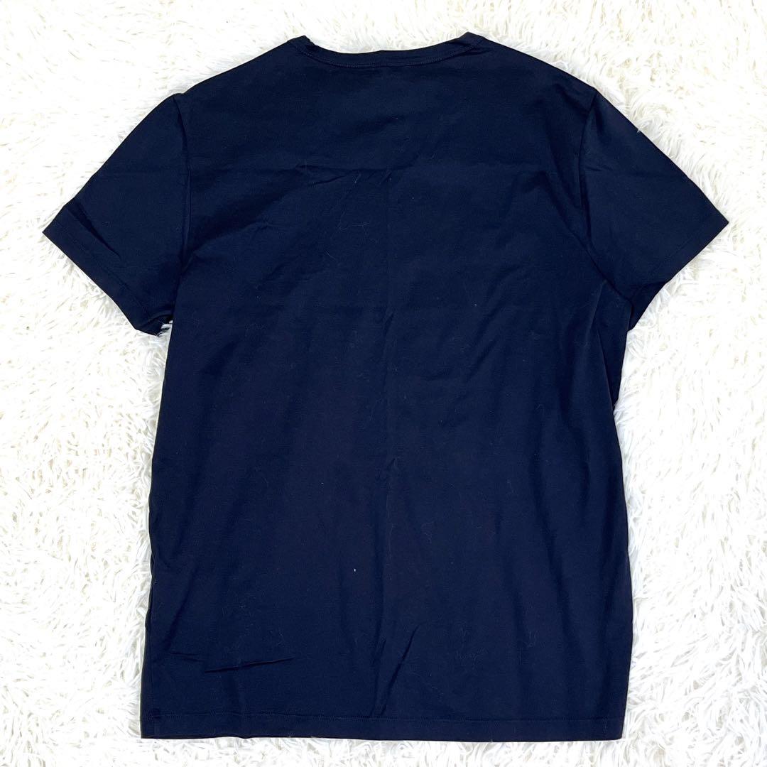 極美品】モンクレール 半袖 Tシャツ ワッペン ロゴ メンズ