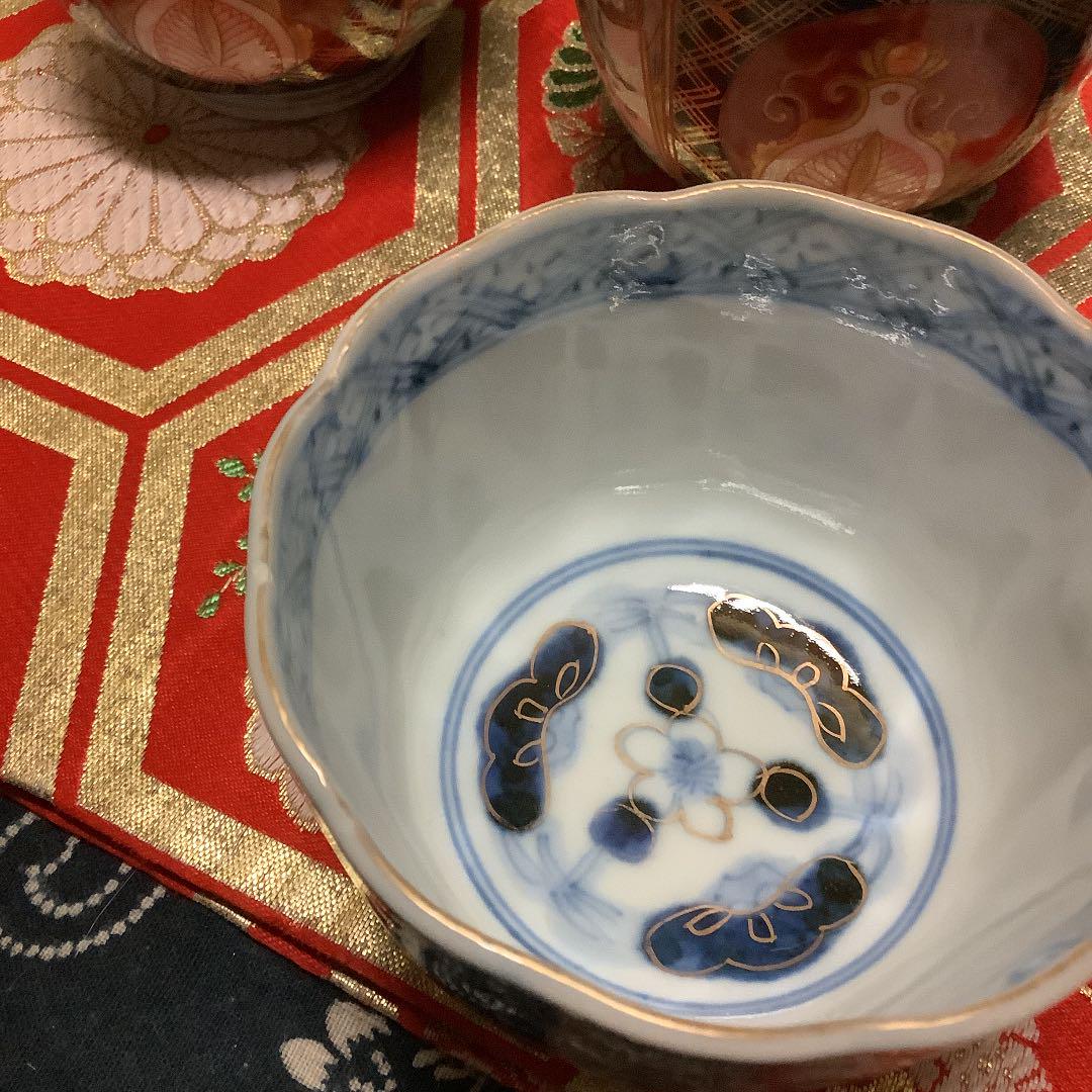 HOT人気セール サイクリング様専用 古伊万里 染錦 金欄色絵 宝舩 蕎麦猪口 5客 幕末〜明治 LUJv5-m34654176742 品質保証人気SALE