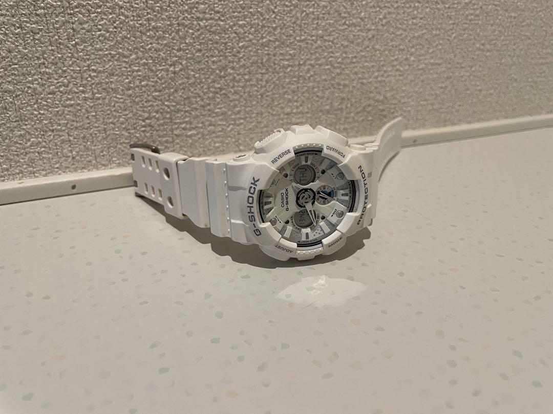 CASIO G-SHOCK ホワイト腕時計　GA-120A
