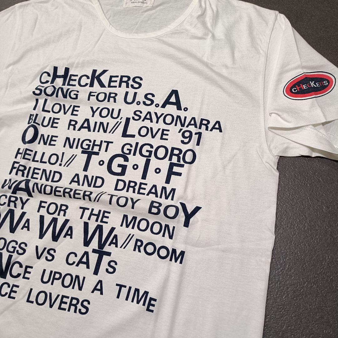 チェッカーズ　ツアーTシャツ　スタッフTシャツ　ホワイト　フリー