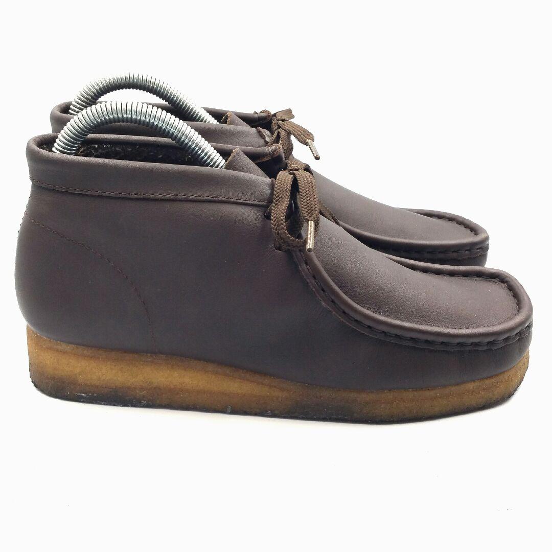 格安新作登場 ほぼ新品未使用 Clarks クラークス ワラビー ブーツ ブラウン レザー ulYUG-m34659011546 格安SALE