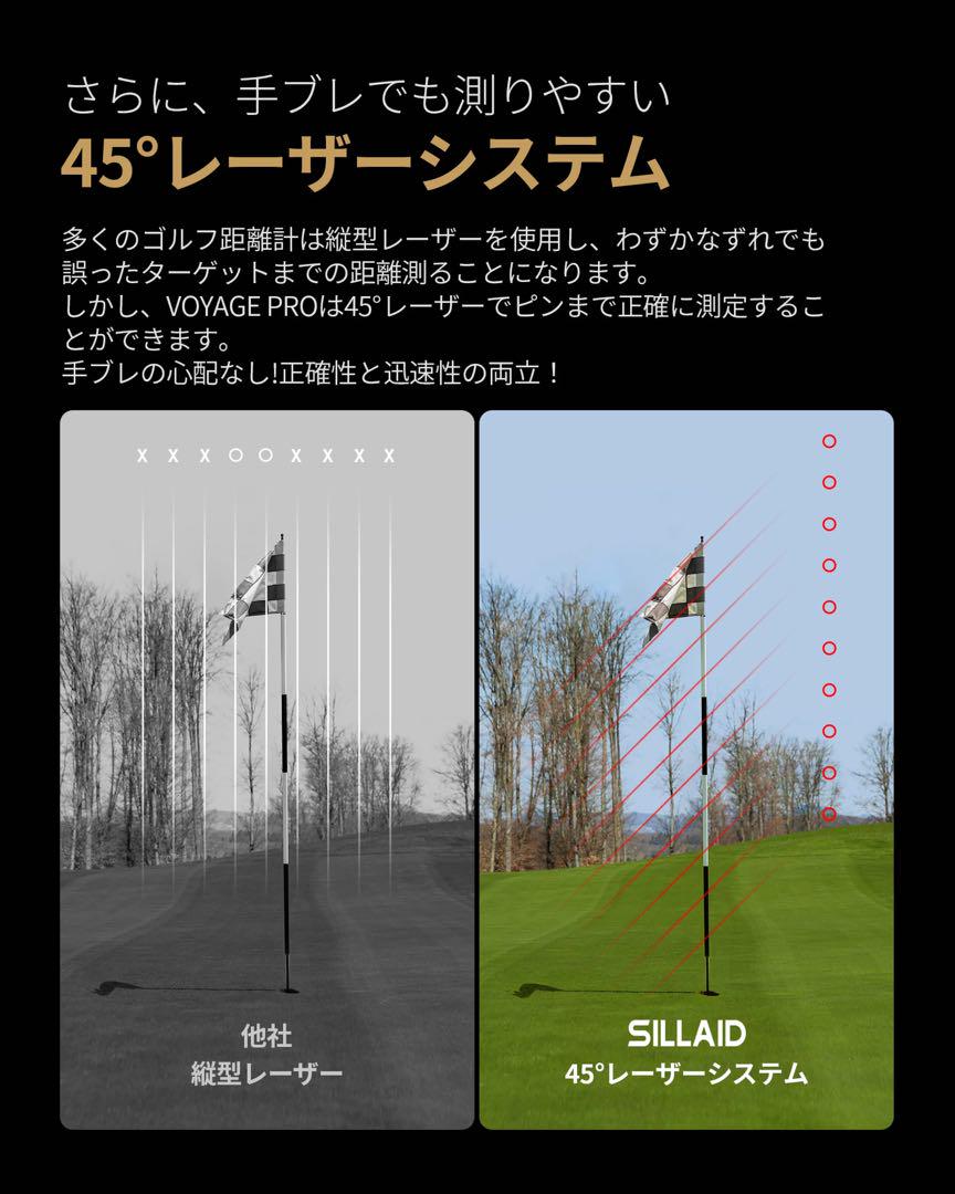 ゴルフ レーザー距離計 EENOUR SILLAID VOYAGE PRO