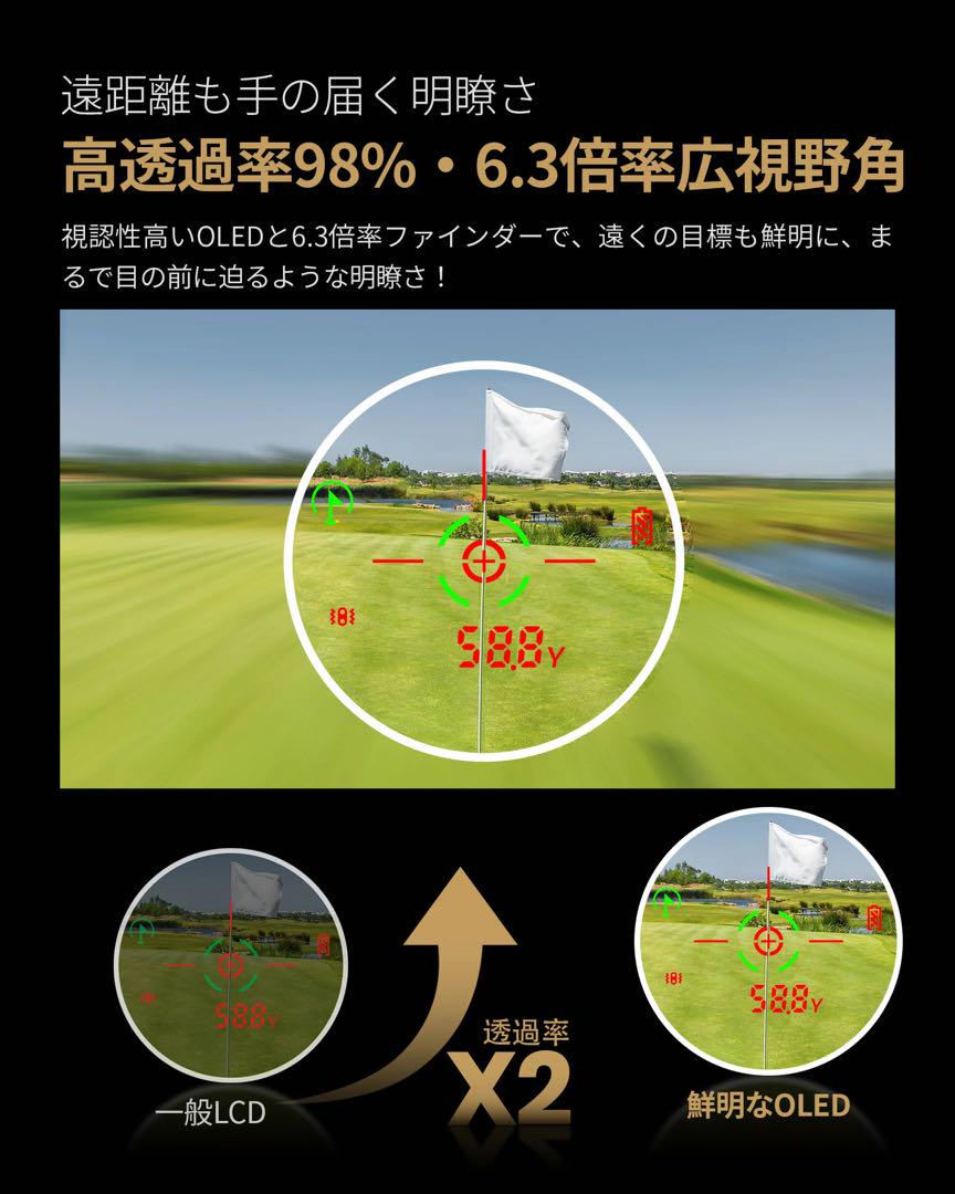 ゴルフ レーザー距離計 EENOUR SILLAID VOYAGE PRO