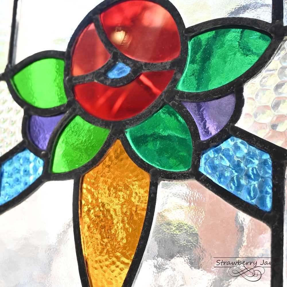 L3506-93-12 英国アンティーク ステンドグラス 窓枠 建材 インテリア