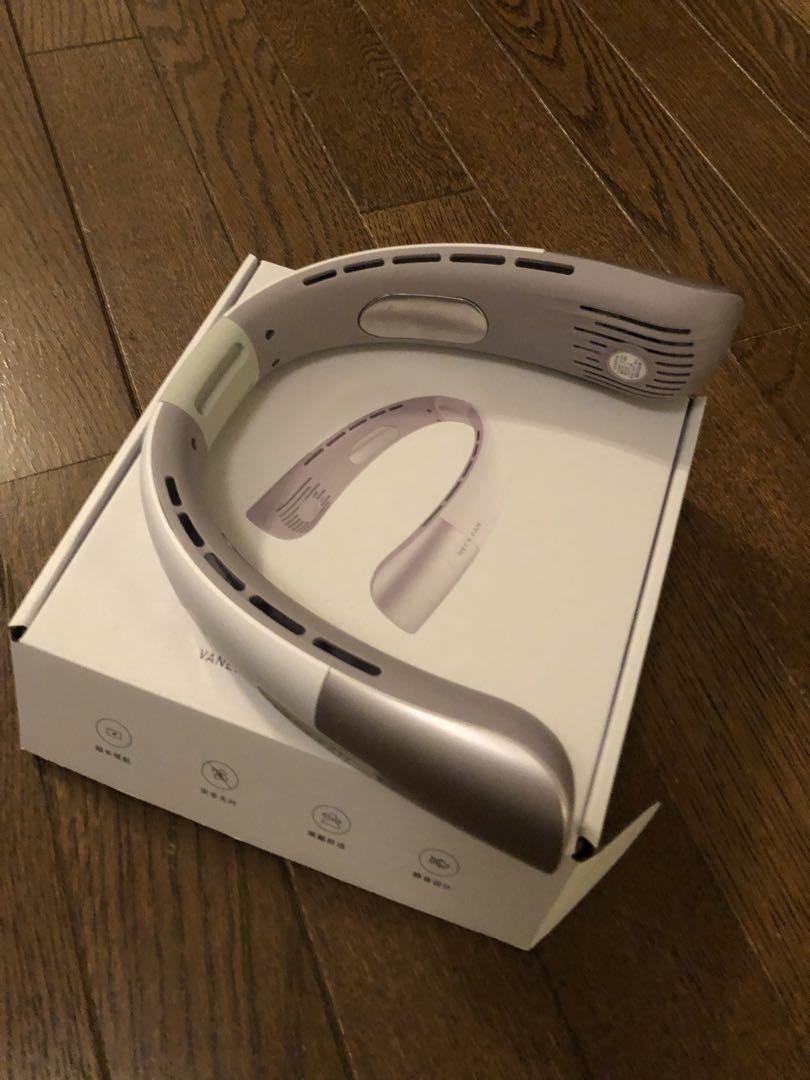 値下げネックファンカラーパープル未使用品
