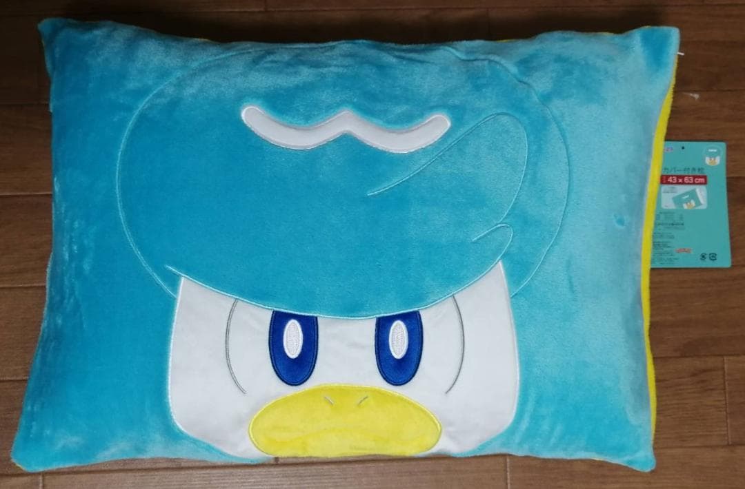 未使用新品　ポケモン　クワッス　カバー付き枕　サイズ43×63cm