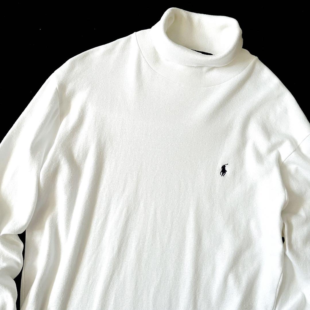 90s USA製 POLO Ralph Lauren ハイネックカットソー