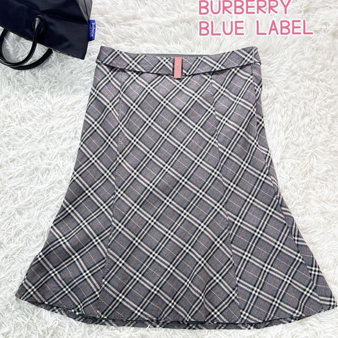 BURBERRY BLUE LABEL ノバチェック　美シルエットスカート M