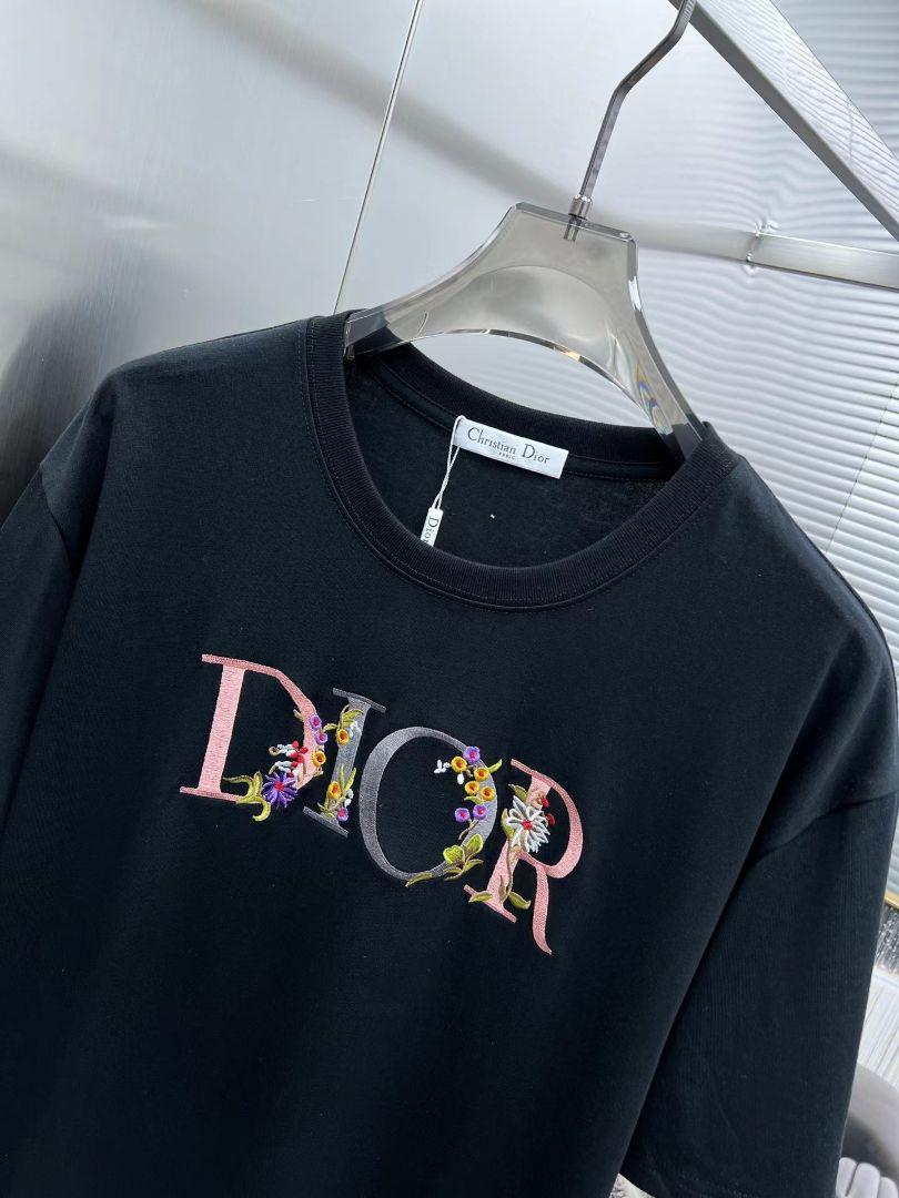 Dior ディオール Tシャツ 刺繍 フラワー 花オンライン ス