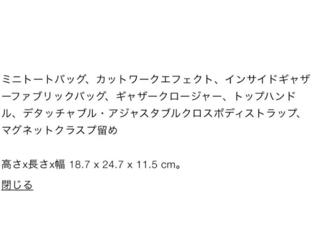 ZARA ブラウン カットアウト かごバッグ　ザラ