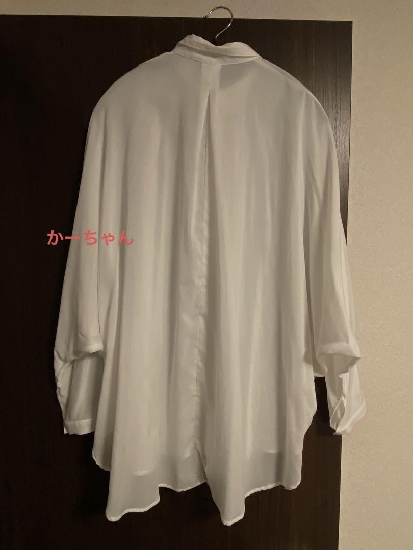 Dolman sleeve sheer Blouse レディース