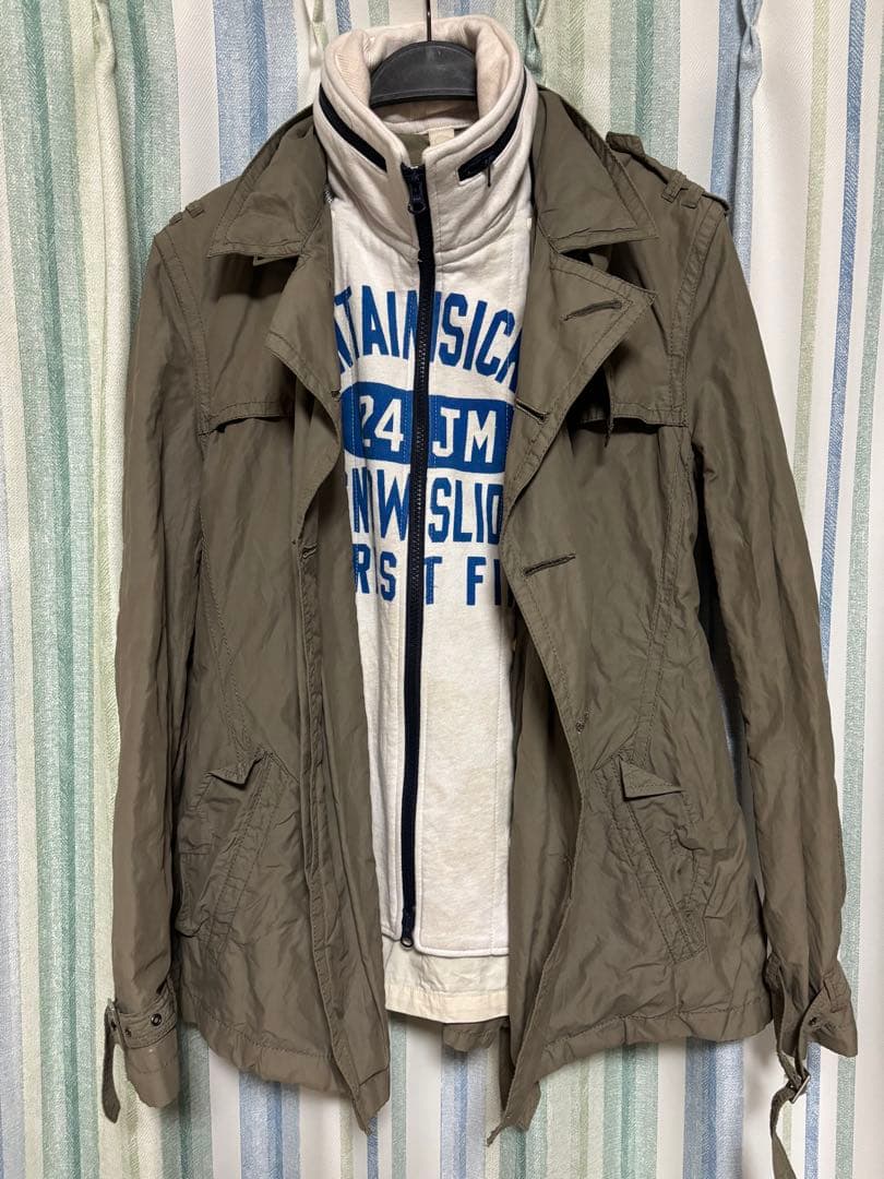 y2k archive PPFM フェイク レイヤード コート ジャケット y2k archive PPFM フェイク レイヤード コート ジャケット