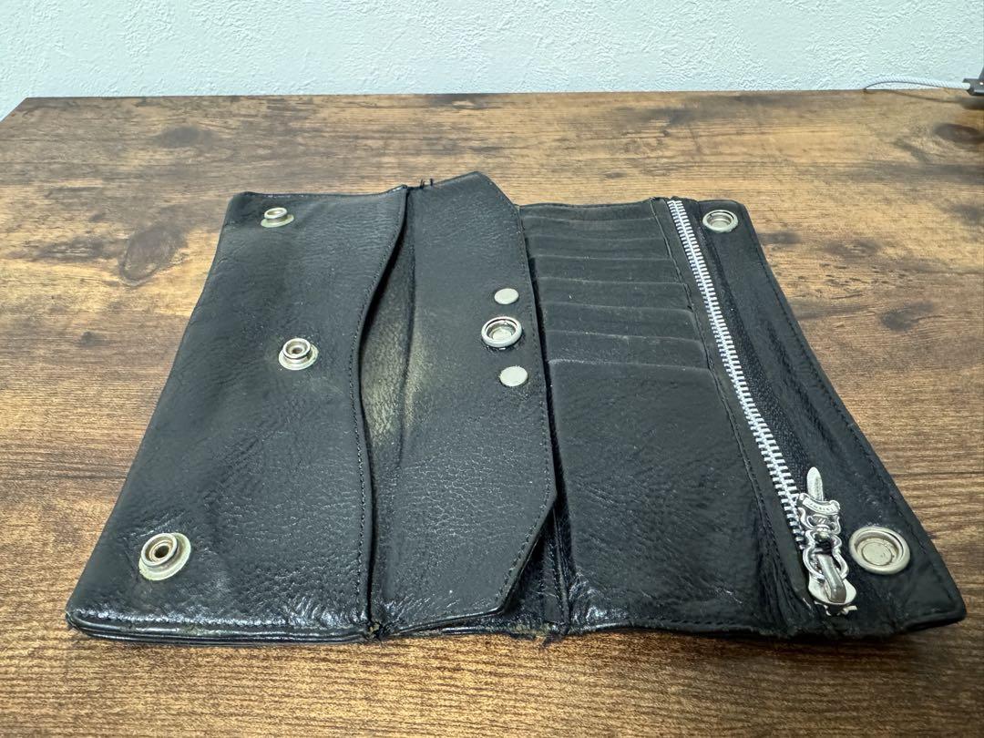 クロムハーツ【Chrome Hearts】ブラック長財布 画像8