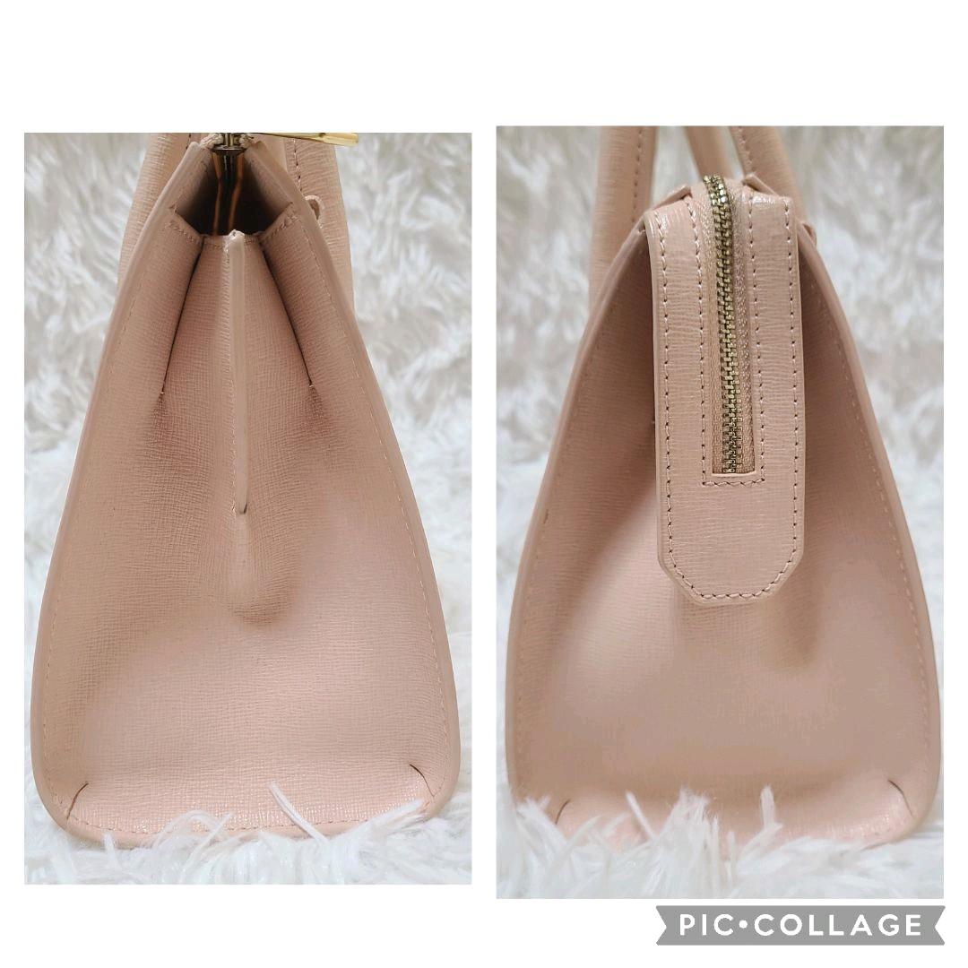 美品 フルラ ショルダーバッグ ピン 2way レザー S - メルカリ
